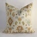Ikat Pillow Cover in Neutral Colors / 18x18