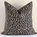Leopard Print Pillow Cover/ 18x18