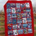 Custom Superhero FULL Size Quilt and Custom Name Pillow Set - 1/2 Balance