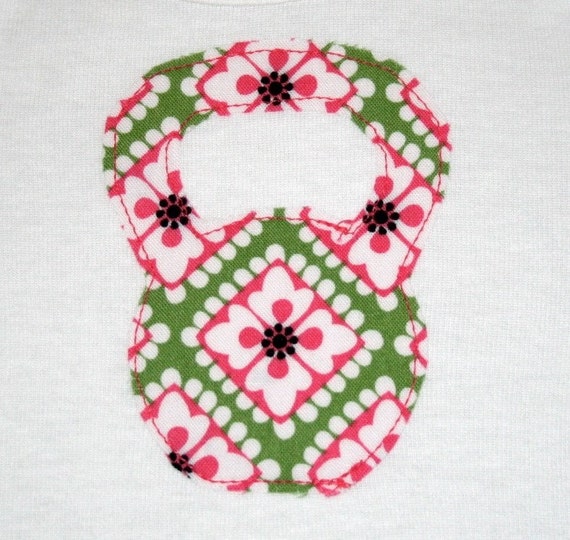 Kettlebell Appliqued Onesie