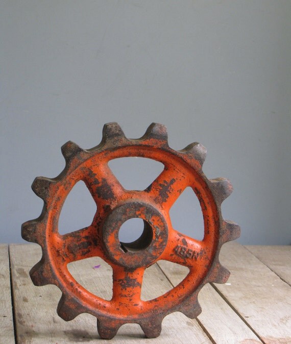 vintage industrial gears