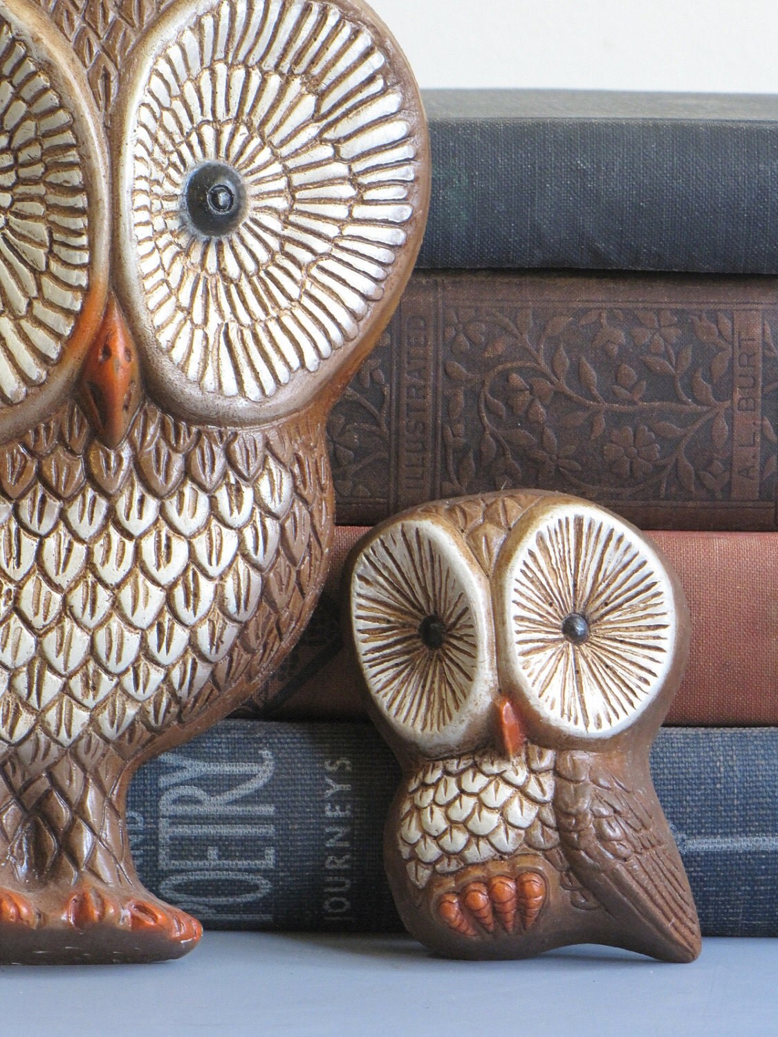 vintage owl wall hangings