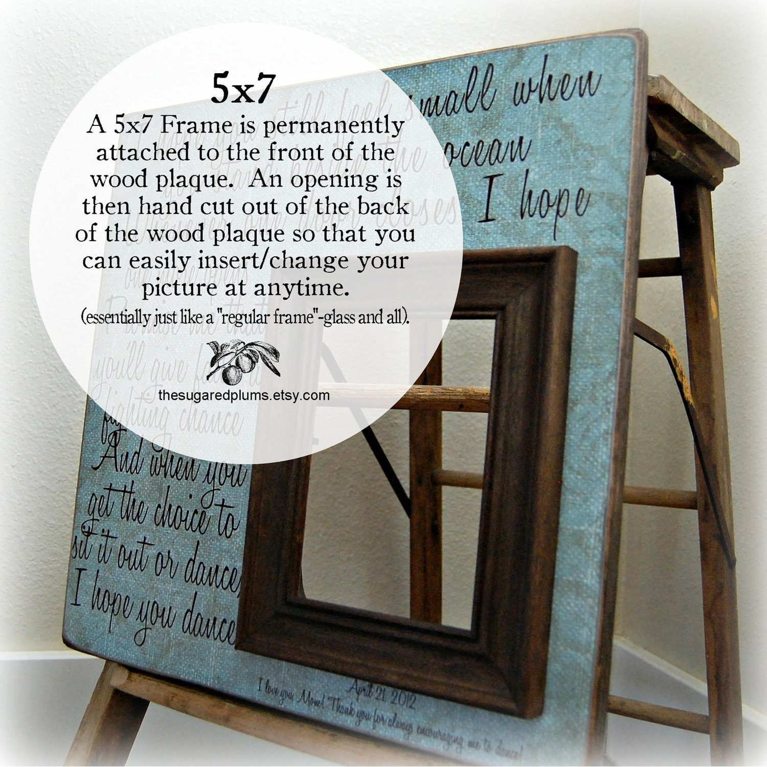 Mother Of The Bride Gift Personalized Picture Frame Wedding