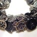 Vintage Button Bracelet Moon and Star Buttons