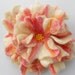 Wool Felted Flower Pin White Orange Yellow Pink Green