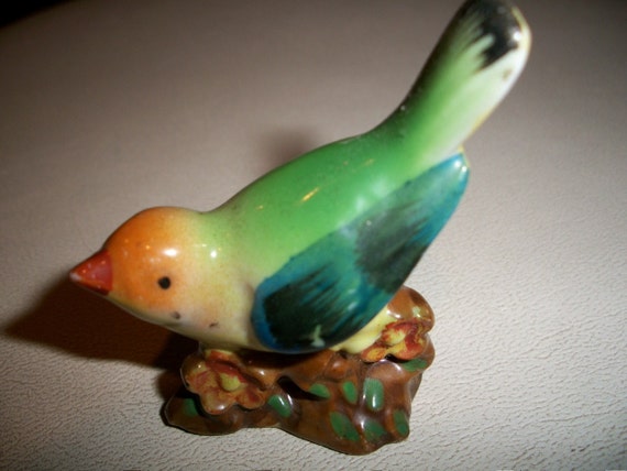 Made In Occupied Japan Porcelain BIRD figurine by morningglory323