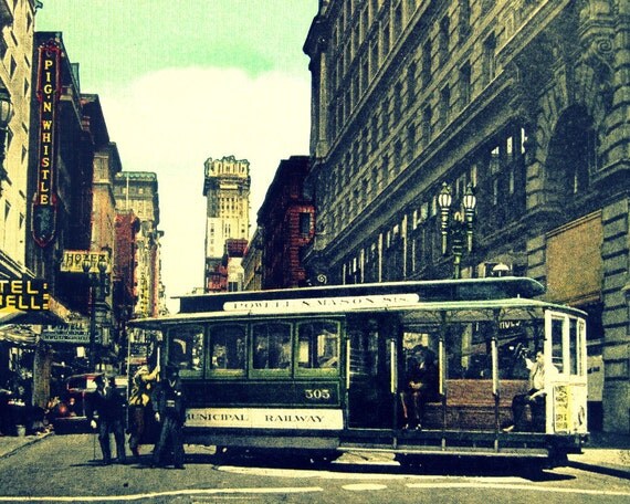 deco cable car san francisco san francisco wall deco by vintagebeach deco cable car san francisco san francisco wall deco by vintagebeach