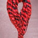 Red & Black candy cane accent Dreads