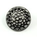 Metal Buttons - Optical Fiber Style Metal Shank Buttons , Shiny Gunmetal Color , 0.79 inch , 4 pcs