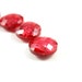 Burning Hot 10 Pieces of Bright Red Facets Cut Resin Buttons.Each is unique. 0.79 inch