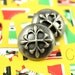 Special Metal Buttons - 10 Pieces Of Beautiful High Relief Baroque FLORAL Gunmetal Buttons.0.79 inch