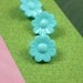 Flower Plastic Buttons - Light Blue Flower in Full Bloom Plastic Buttons. 10 in a set, 0.63 inch