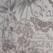RESERVED for 3 yards BLUE Butterfly Botanical on french script