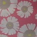 Carousel taupe white and daisy yellow on pink/coral