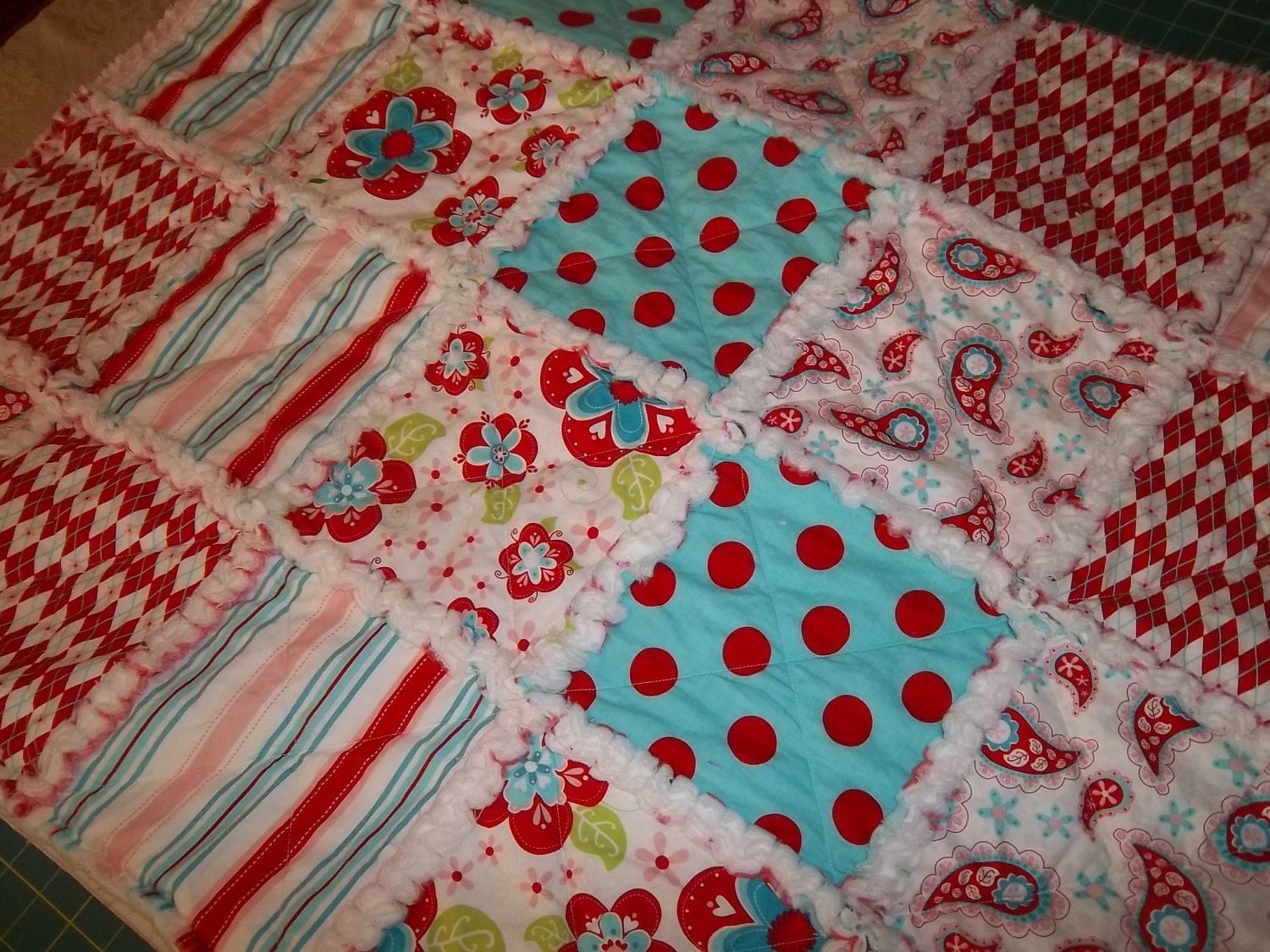 Rag Quilt Pattern Tutorial Easy to make with Photos by beffie48