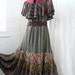 Spring on the Creek - Earthy Patchwork Boho Hippie Dress, Size - S, M, L