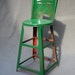 Vintage Little Green Metal Chair / School Shop Project