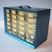 Vintage Metal and Plastic Small Parts Bin / 24 drawers / Akro Mils Akron Ohio