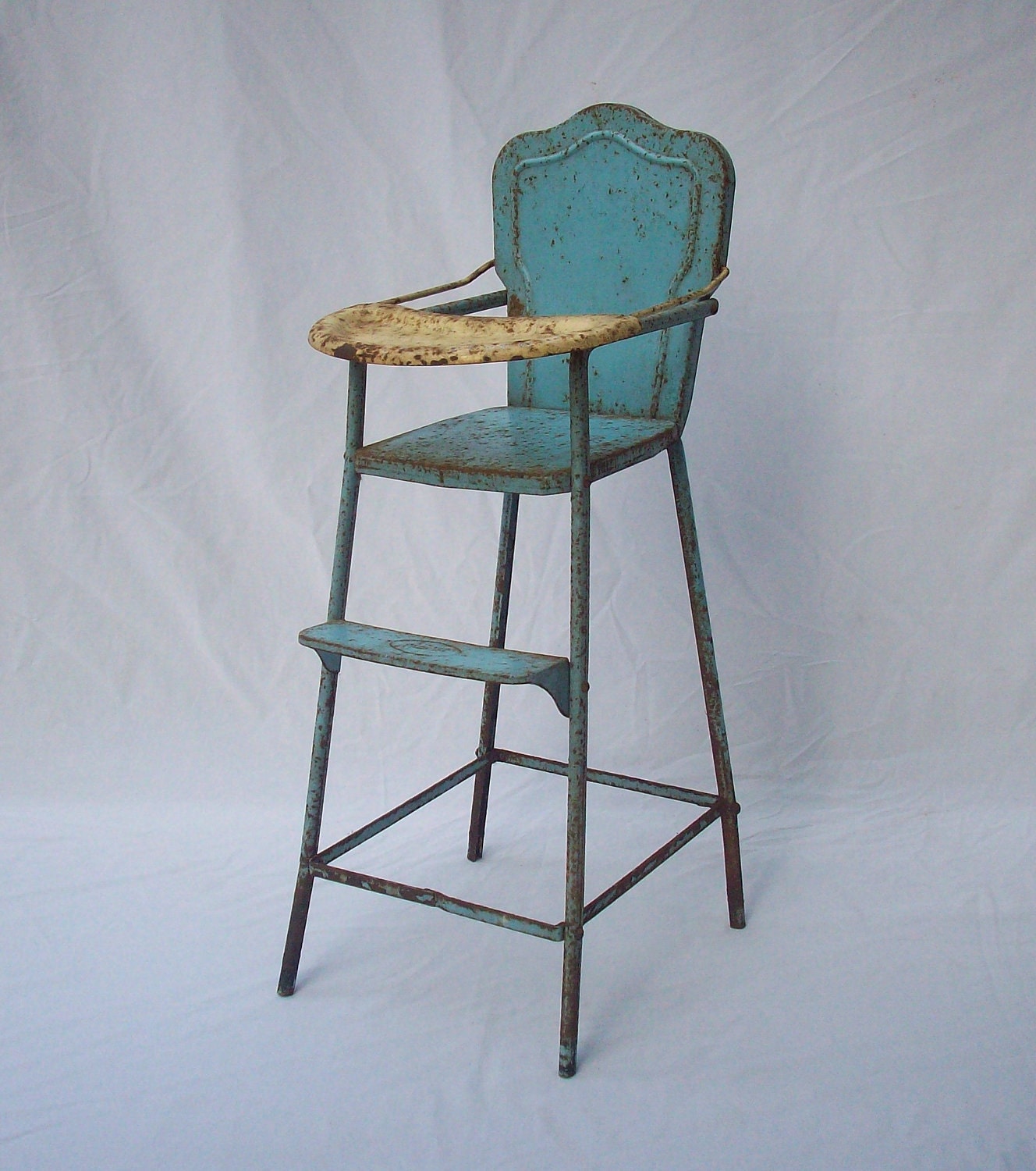 Vintage Doll High Chair / Metal / Anesco