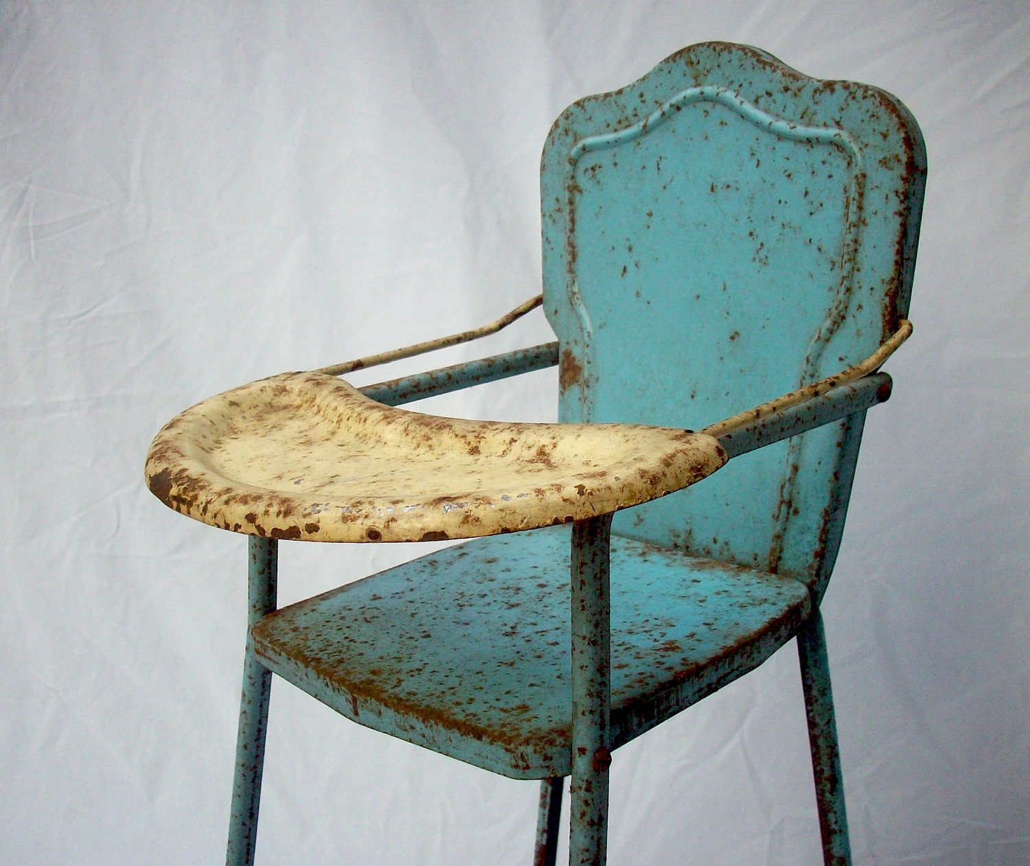 Vintage Doll High Chair / Metal / Anesco