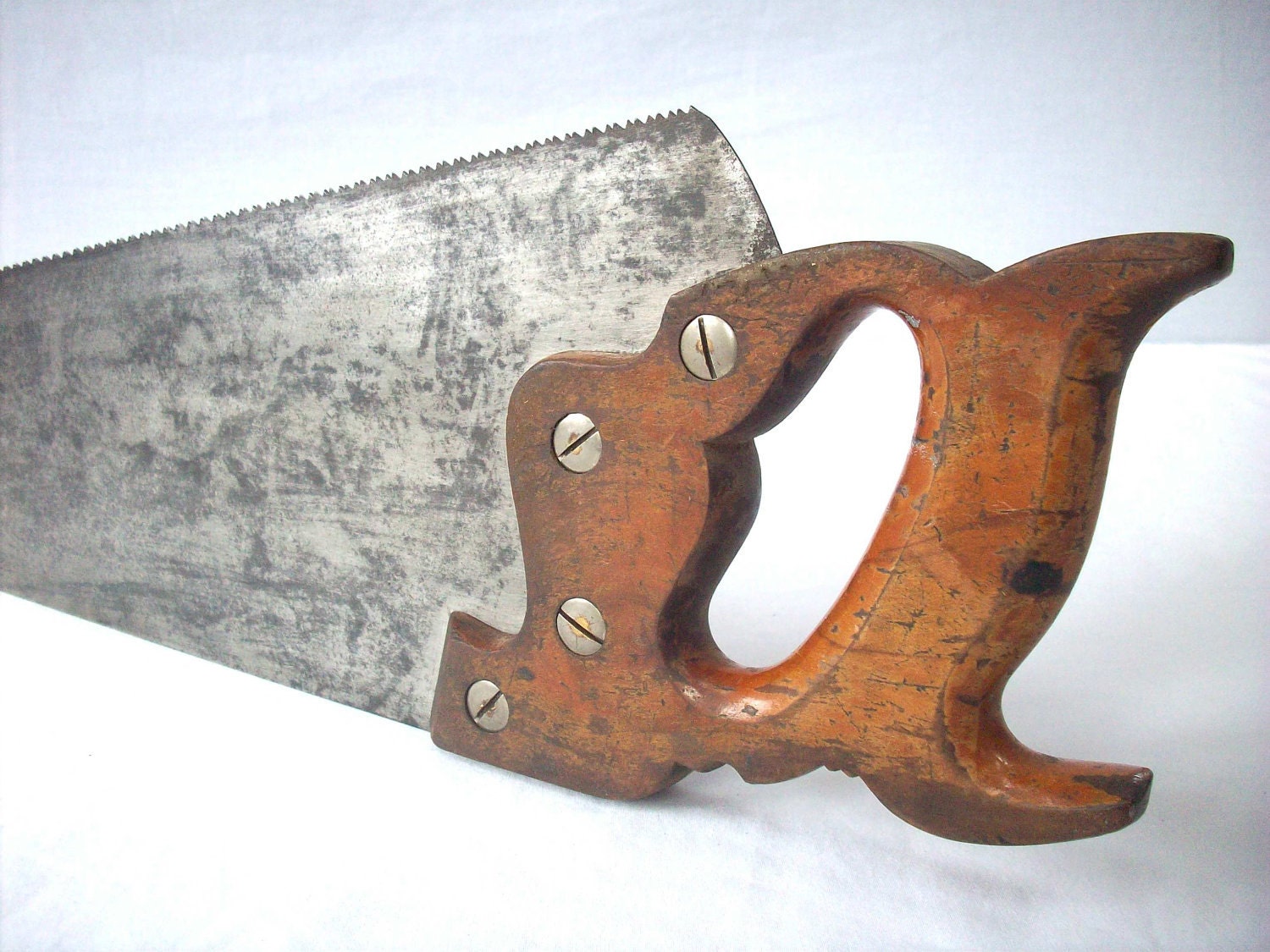 Vintage Horned Hand Saw / E.C. Atkins and Co. / Indianapolis