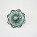 Classic Silver and Turquoise Pin Brooch