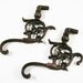 Pair of Vintage Brass Thingys with curls and things