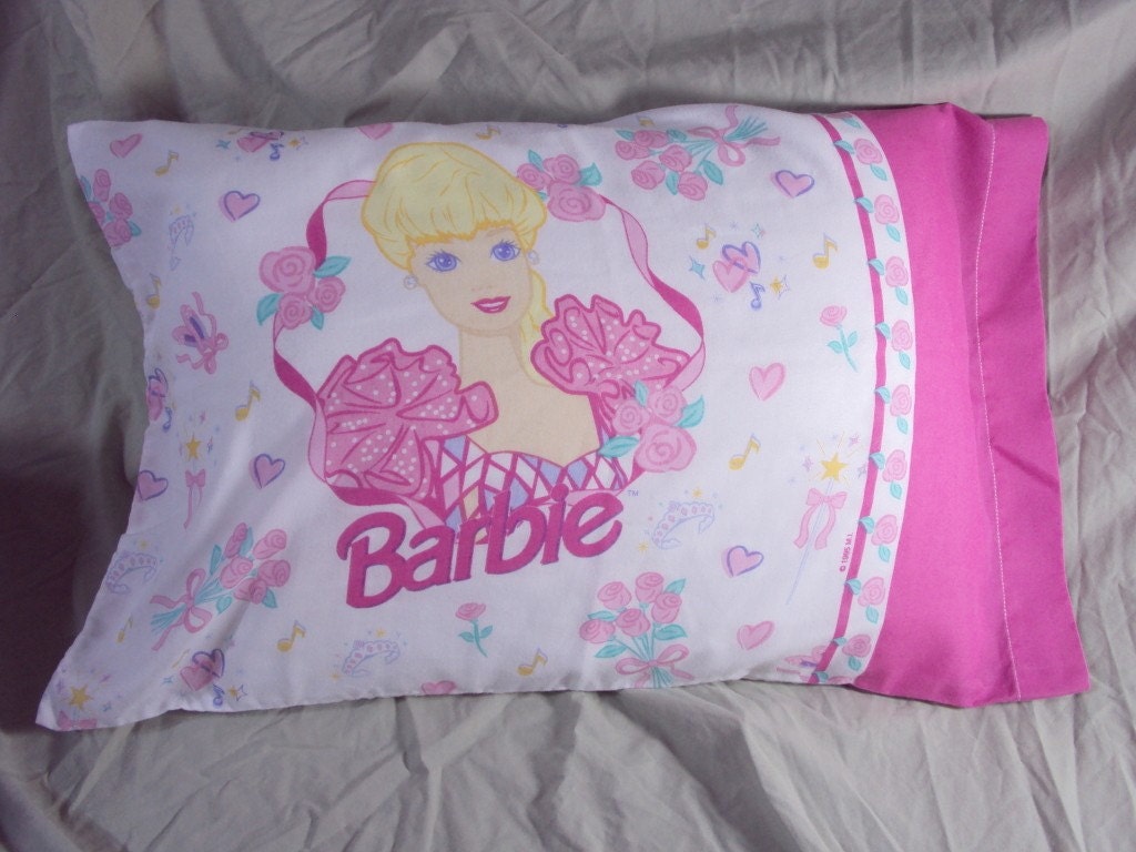 Vintage Barbie Pillowcase 90s by DontStopVintage on Etsy