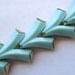 Vintage 50s 60s Crown Trifari Mid Century Modern Gold & Turquoise Blue Glamour Girl Necklace