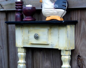 Miniature Table Shelf, Rustic Farm House Style Wall Art
