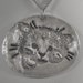 Cat Pendant Fine Silver PMC