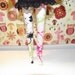 White neon paint splatter pattern tights leggins for Pullip doll