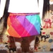 Rainbow mini skirt with ruffles for Pullip blythe barbie