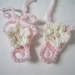 Pink Barefoot Sandals - Baby Barefoot Shoes - Barefoot Baby Sandals - Newborn Shoes - Infant Shoes - Baby Flower Girl Shoes