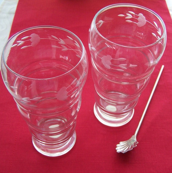 6 Princess House Sundae Glasses Old Fashioned Soda Fountain