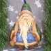 Nutcracker Suite, Gourd, Hand Painted Santa, 11 inches tall