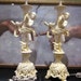 Pair ANGEL CHERUB lamps country french cottage cabin chippy farmhouse Italy Florentine