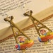 Carousel Tin Toy Earrings