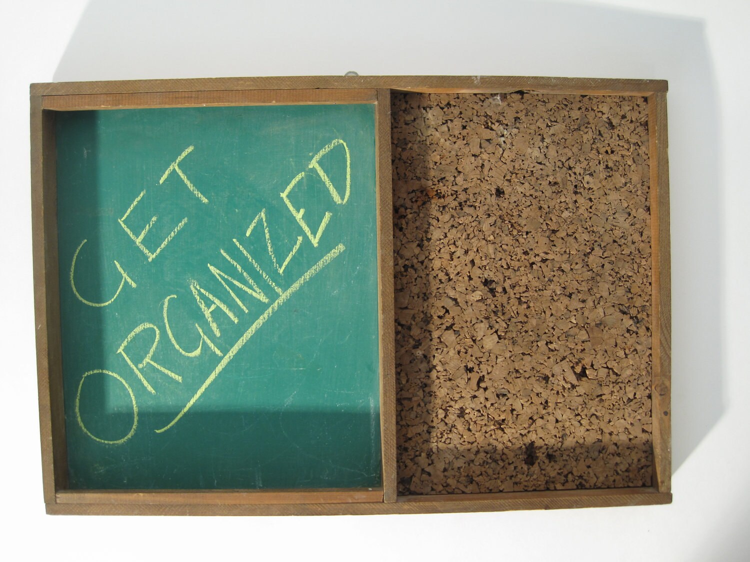 Vintage Chalk Board Cork Board Combo