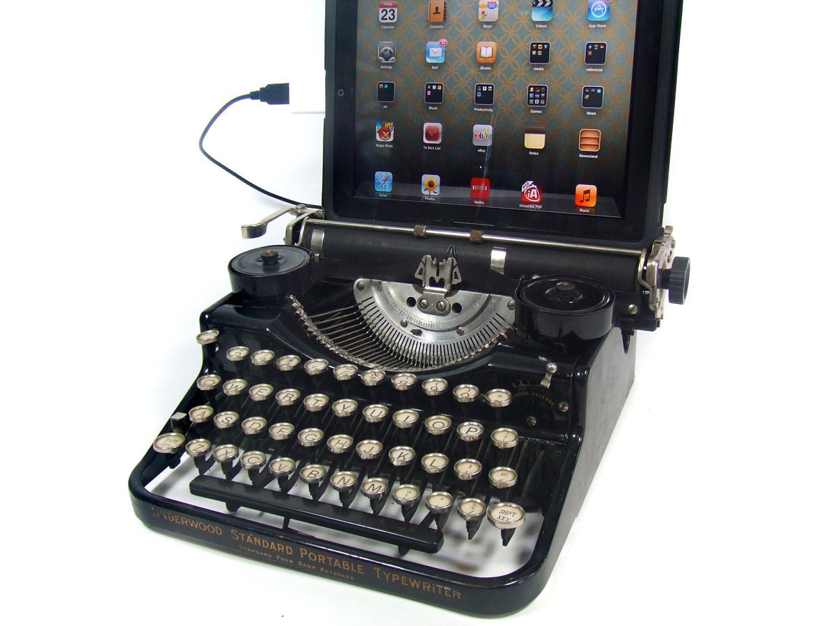 a typewriter keyboard