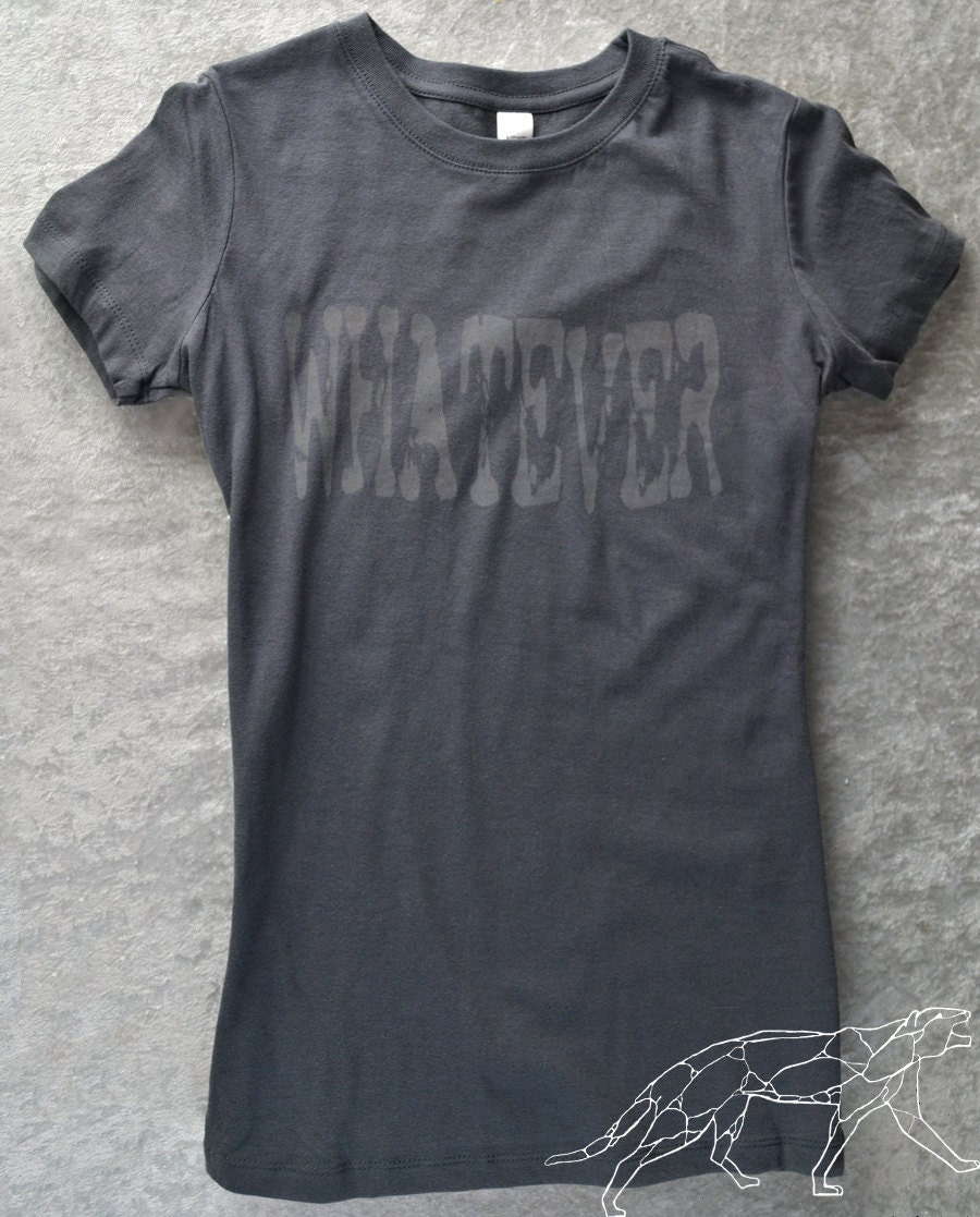 WHATEVER Tshirt Woman's ringspun cotton stretchy fitted