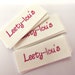 SMALL sew in fabric labels - Your text - 100 LABELS