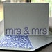 Mrs and Mrs Letterpress Card