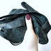 Small Antique French Gloves in Green Leather