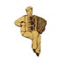 Mauricio- walnut brooch