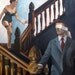 Blind Man's Bluff, oil on panel framed 24:"x18"x.5" inches by Kenney Mencher