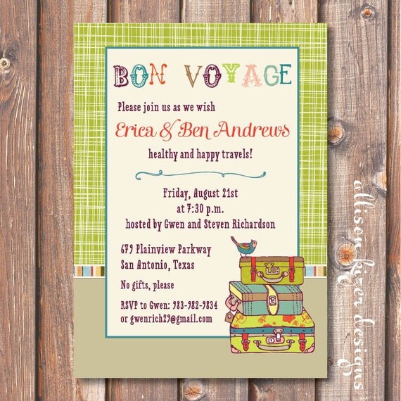 Bon Voyage Invitation 4