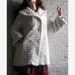 50s 60s white FAUX fur coat DARLING DARLING