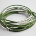 leather magnetic bracelet bracelet with silver tubes reserved listing for Erica