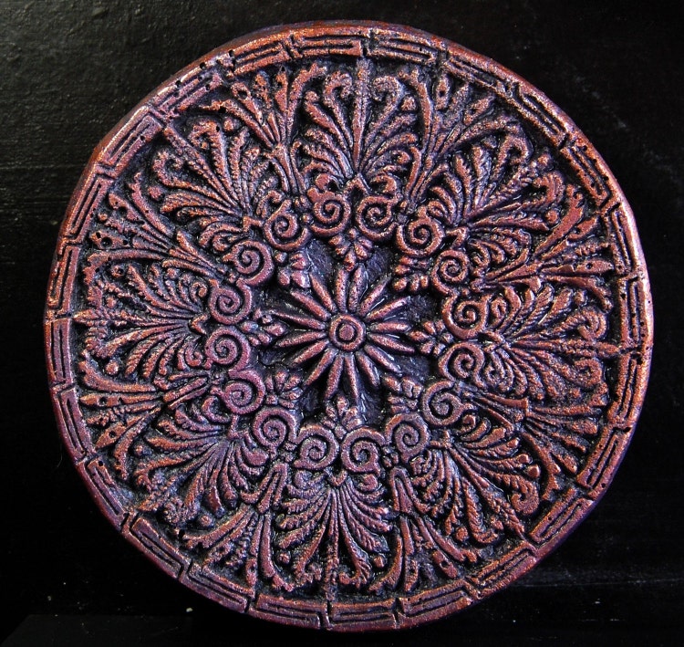 Ancient Greek Mandala Sculpture Garden Art by InnovativeStoneArt